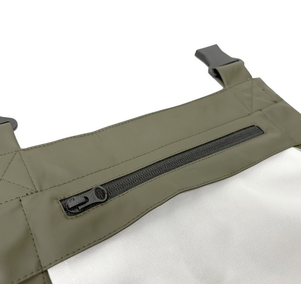 Vass Team Vass 220 Unlined Waterdichte Bretelbroek Met Knieversteviging Khaki