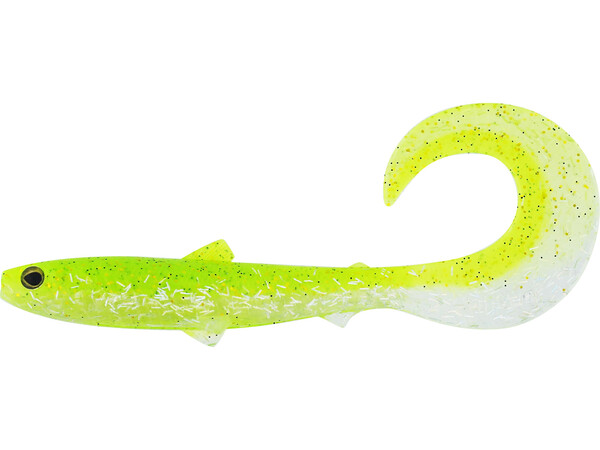 Westin BullTeez Curltail 14cm (2 pieces) - Holy Chartreuse