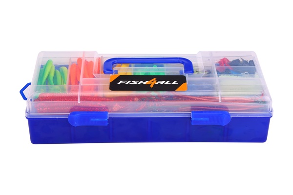 Fish4All Multi Lure Box Hard, Soft & Metal + Pliers (328pcs)