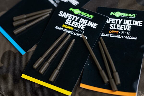 Korda Safety Inline Sleeve Nano Tubing/Leadcore (10 Stuks)