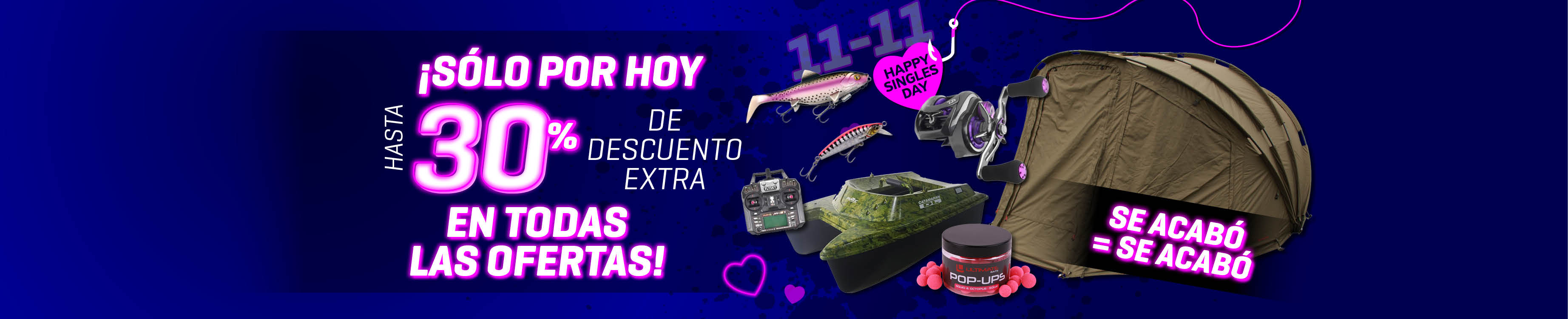 Topbanner: Tot 30% Singles Day 2025