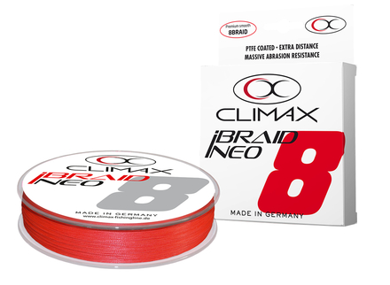 Climax IBraid NEO Fluo Red Gevlochten Lijn (275m)