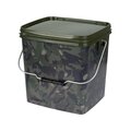 Trakker 13 Ltr Camo Square Container Voeremmer (Incl. Tray)
