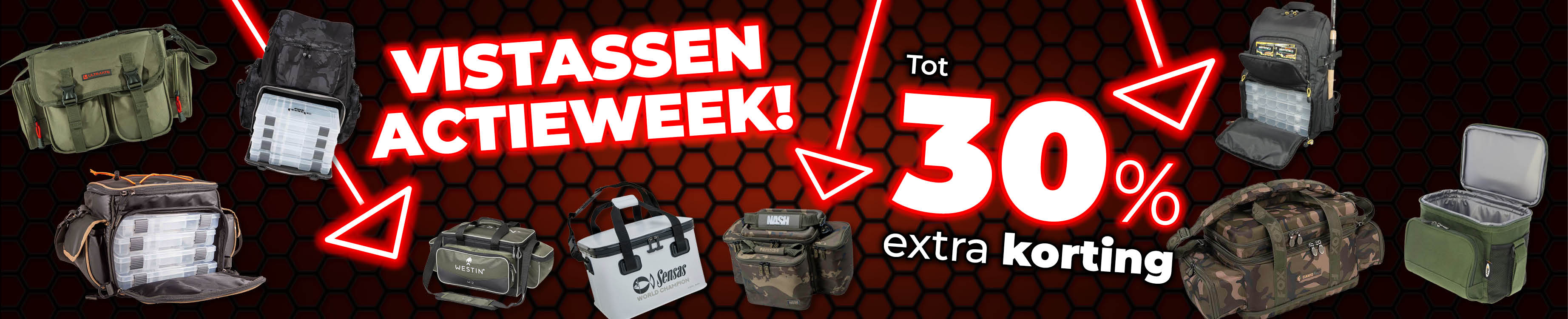 Weekactie Topbanner: Tot 30% Vistassen