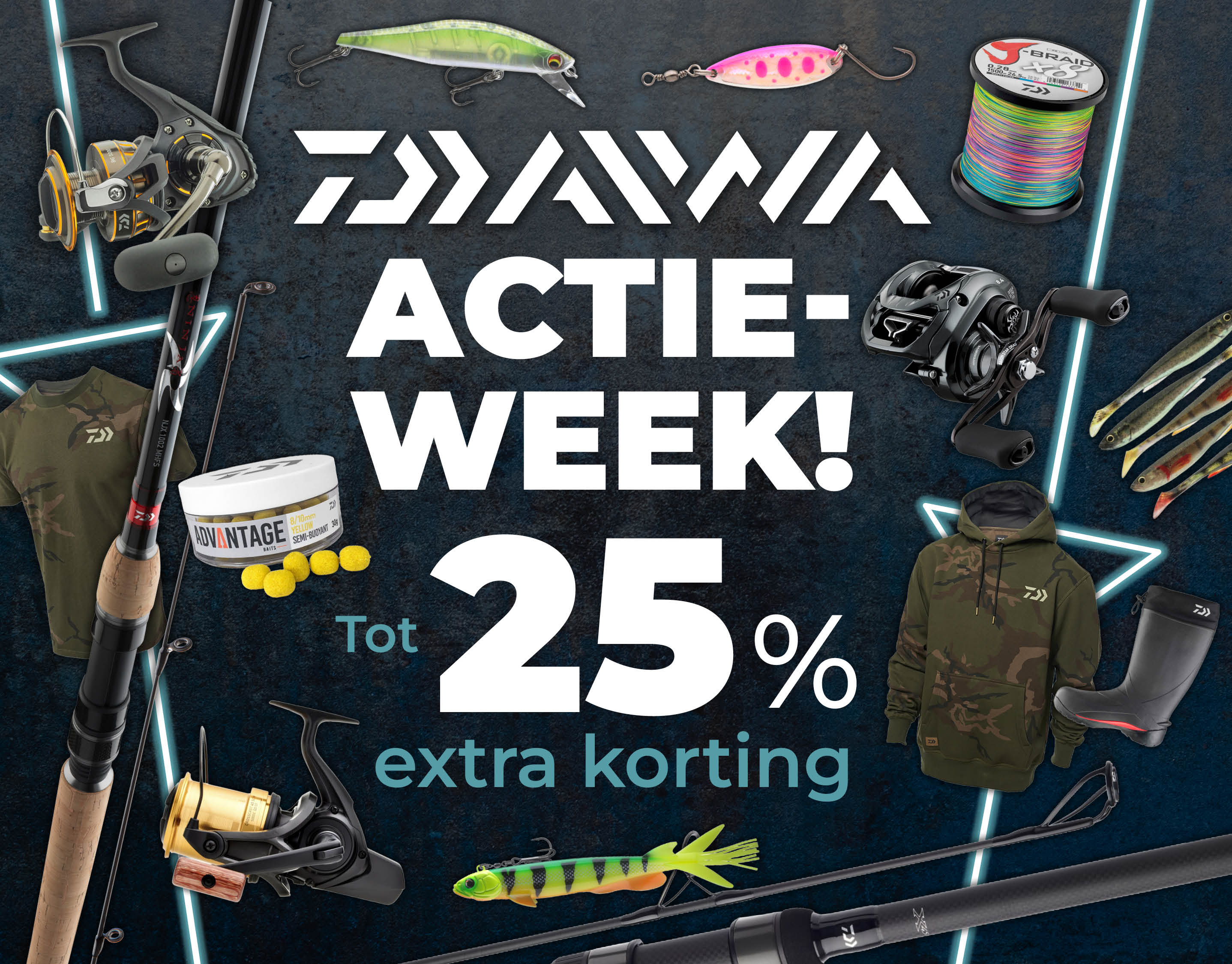 Weekactie: Subbanner: Tot 25% Daiwa