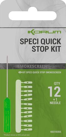 Korum Smokescreen Speci Quick Stop Kit (12 Pieces) (Incl. Needle!)