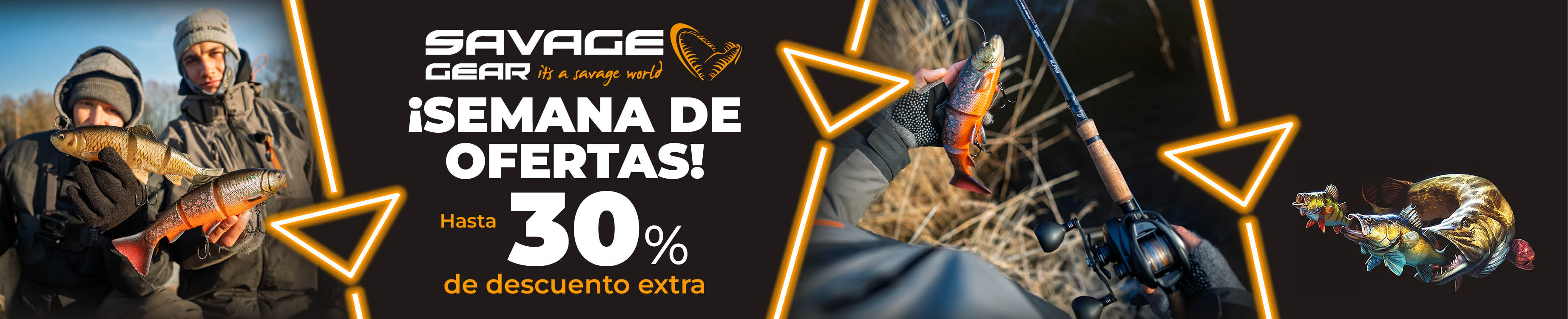 Topbanner: Tot 30% Savage gear (Weekactie)