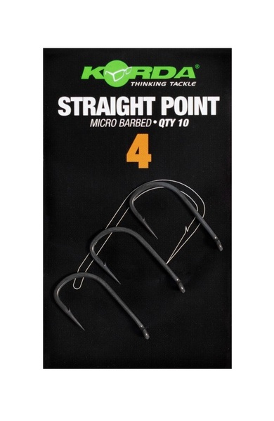 Haczyki Karpiowe Korda Straight Point Barbed (10 Sztuk)