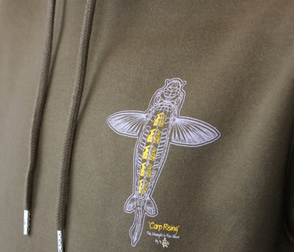 Vass 'Carp Rising' Hoodie Khaki Edition