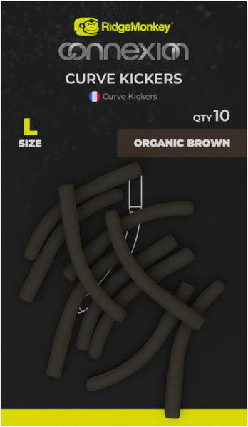 RidgeMonkey Connexion Curve Kickers - Curve Kickers L Organic Brown