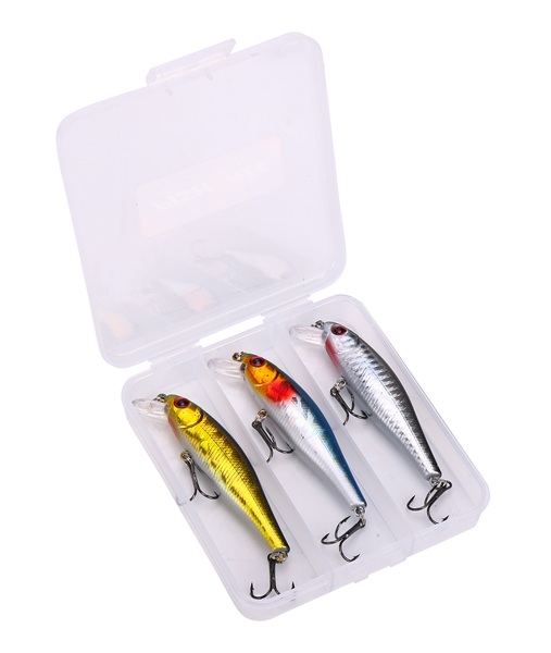 Set de leurres durs flottants type minnow Fish4All 8.6cm 9.3g (3pcs)