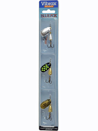 Blue Fox Kit Vibrax 2 Jigging Kit Size 2. Hot Pepper 3pcs