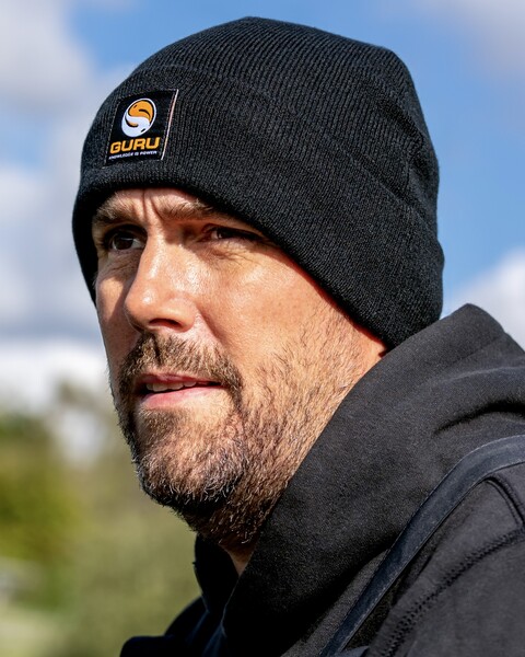 Guru Black Patch Beanie