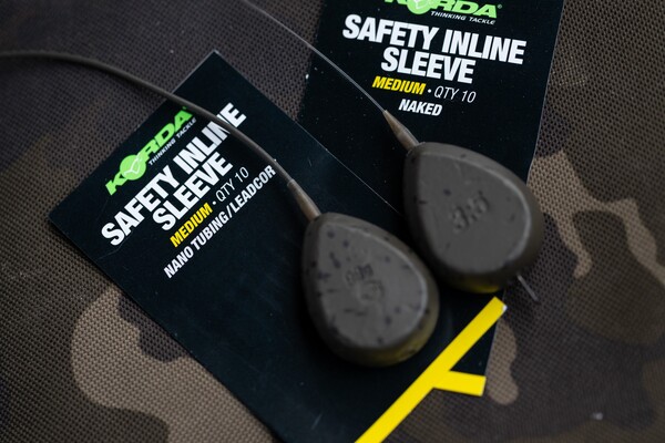 Korda Safety Inline Sleeve Nano Tubing/Leadcore (10 Stuks)