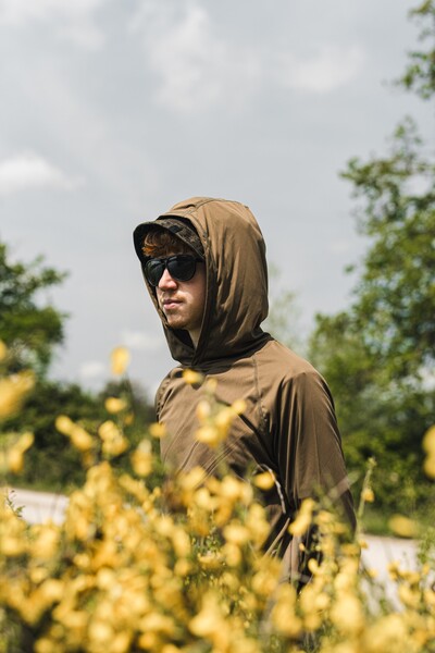Korda UPF Hooded UV Top Dark Khaki