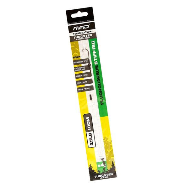 Carp Tacklebox, vollgepackt mit Karpfenzubehör von bekannten Top-Marken! - Mad Touchdown Fluorocarbon Stif Rig