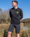Matrix Large Fade Logo T-Shirt Black/Lime