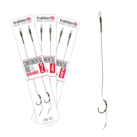 Trakker Continental Rig Micro Barbed 35lb/15.9kg (2 Sztuki)