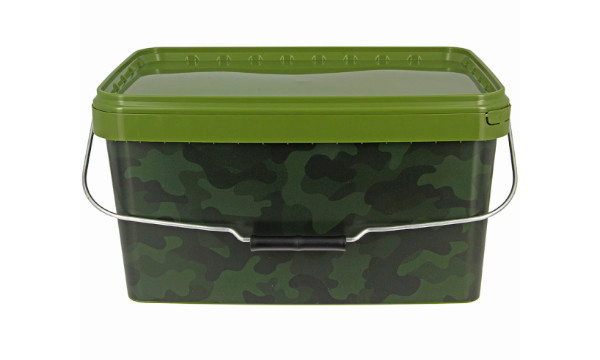 Carp Tacklebox Complete, randvoll mit End-tackle bekannter Topmarken! - NGT Square Camo Bucket