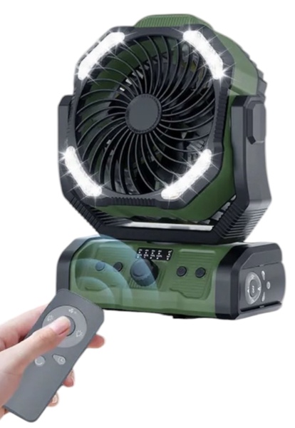 Holdcarp Rechargeable DoubleMotor Fan (Incl. Afstandsbediening)