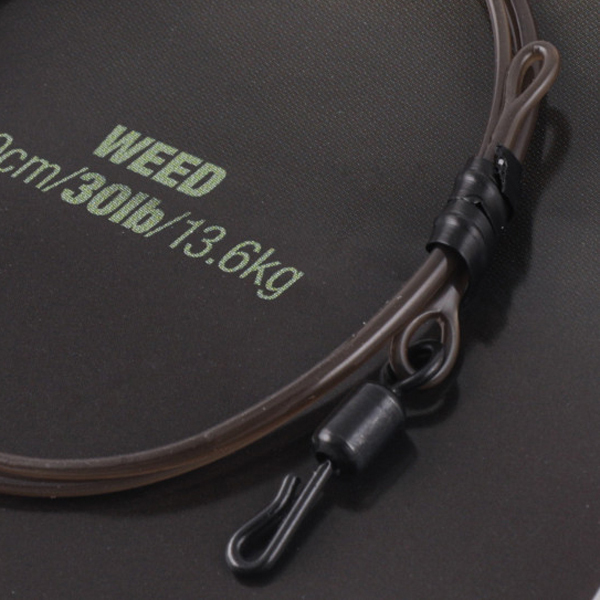 Korda Dark Matter Líder 50cm, QC Swivel - Weed