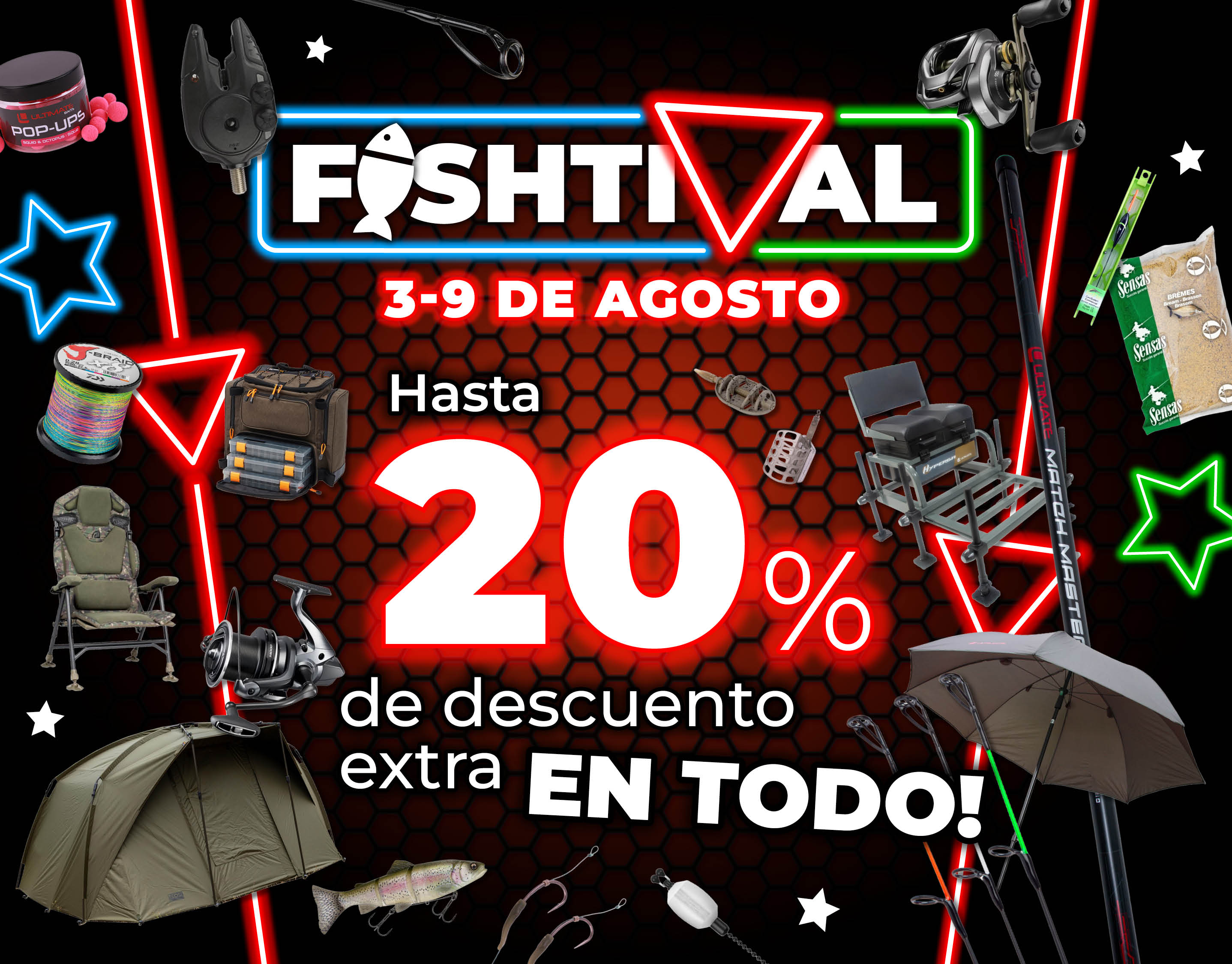 Subbanner: Tot 20% Alle Deals (actieperioden-Fishtival 2026)