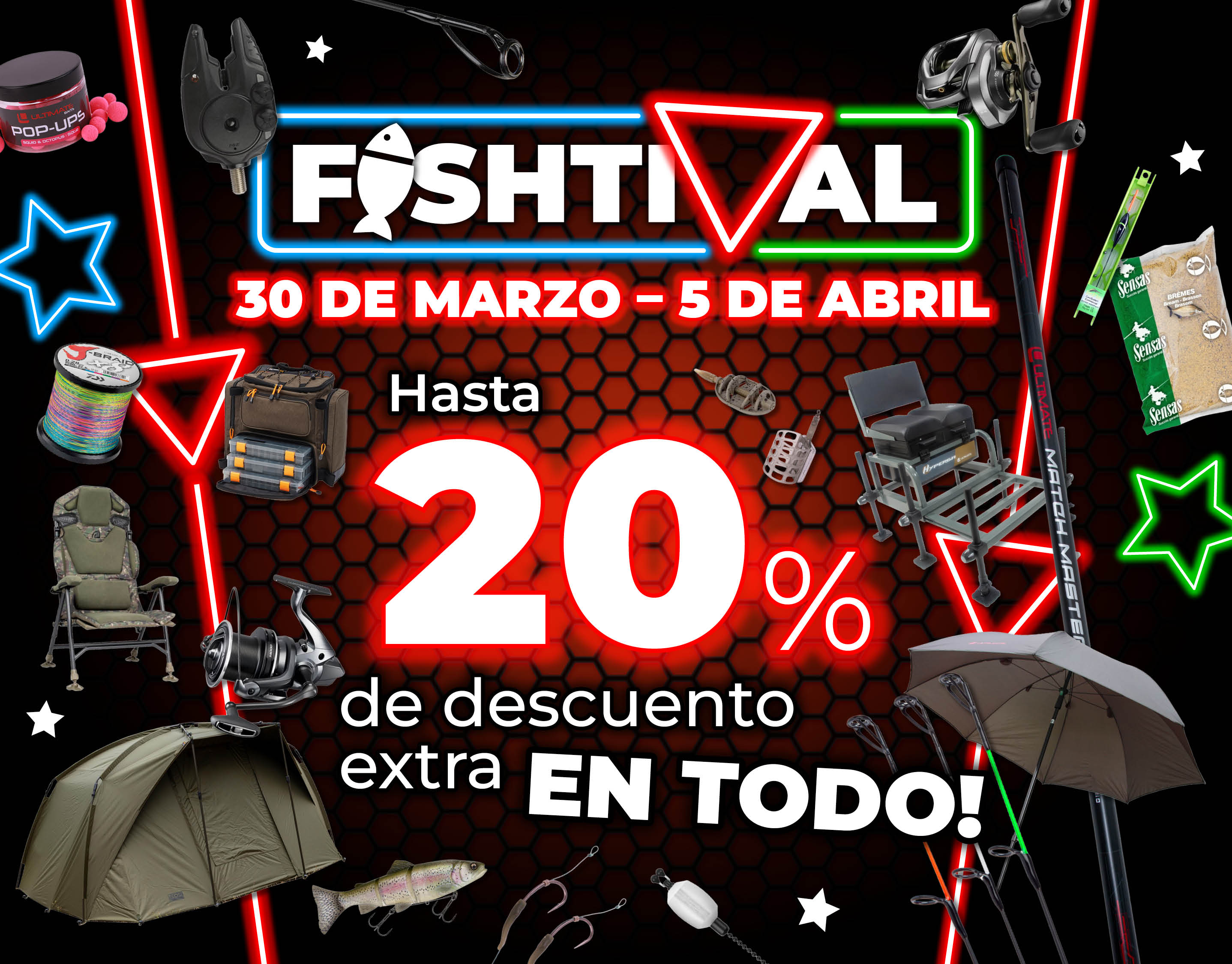 Subbanner: Tot 20% Alle Deals (actieperioden-Fishtival 2026)