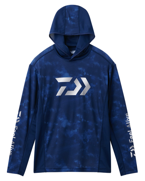 Daiwa Boat Shirt DE-3726E UV Hoodie Ocean Haze Camo