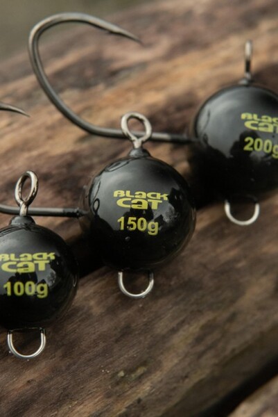 Black Cat Mega Fireball Black Dg Jighead