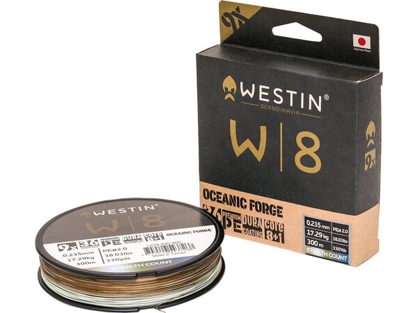 Westin W8 9-Braid Oceanic Forge Braided Line Stealth Count (300m)