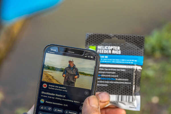 Preston Helicopter Feeder Rigs 0,28mm (4,54kg) (3 stuks)