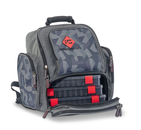 Iron Claw Back Packer Mochila (incluye 3 cajas de aparejos)