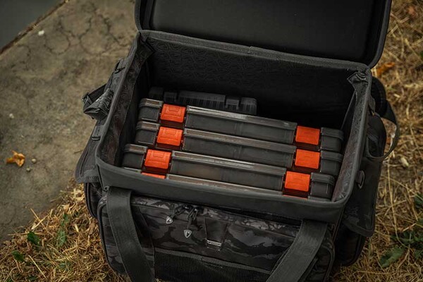 Fox Rage Camo Voyager Moulded XL Carryall (Incl. 3 Tackle boxes)