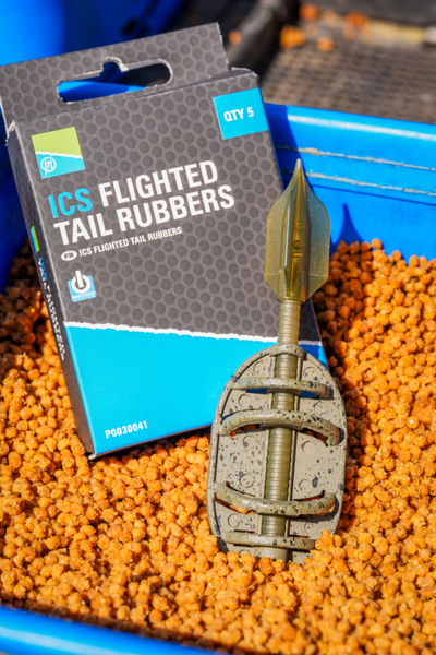 Preston ICS Flighted Tail Rubbers (5 Stuks)