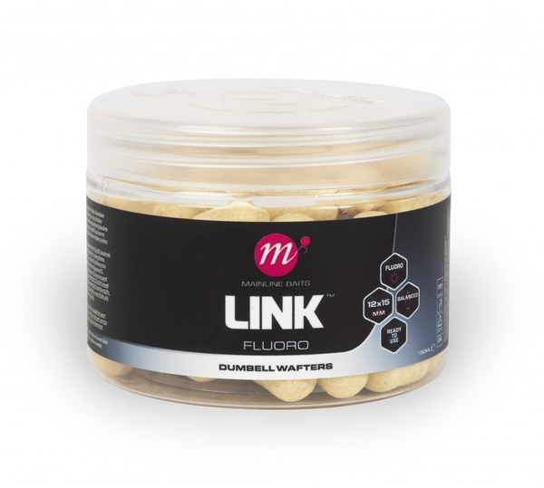 Mainline Link Fluoro Dumbell Wafters (12x15mm)