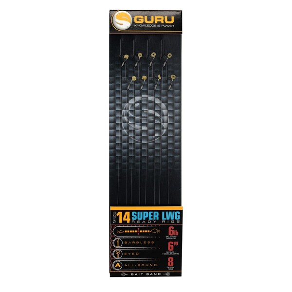 Guru Super LWG Bait Band Rigs 6" Coarse Rig
