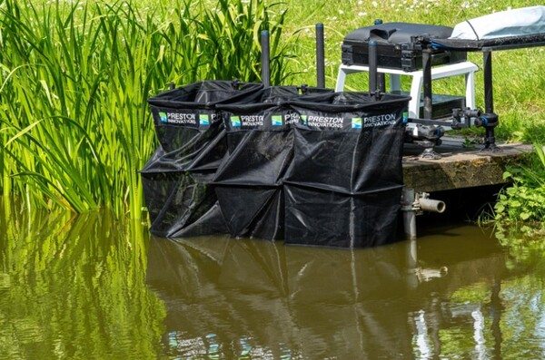Preston Triple 2.5m Carp Keepnet Pack (3 Leefnetten!)
