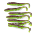Big Perch Softbait Pack (51 stuks!) - Lucky John MR. Greedy shad 7,5cm -Green/Brown