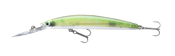 Daiwa TN Double Clutch 95SPG Señuelo 9,5 cm (8,8 g) - Green Flash Ghost