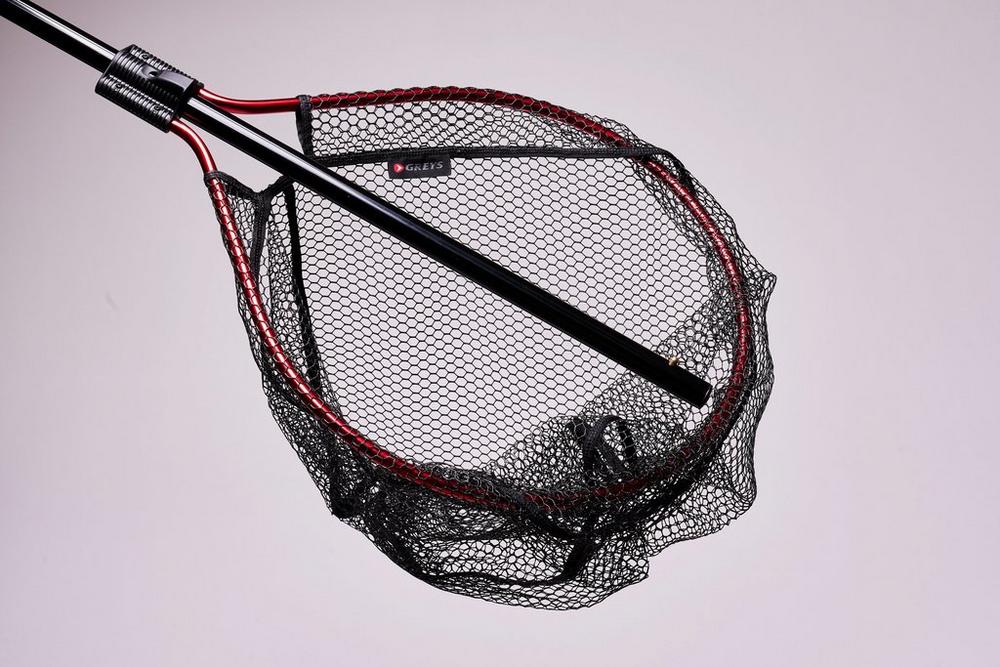Collateral Rete Da Pesca Rotonda 55x45x30 Cm - Testa In Rete Nano Shake-Dry Con Telaio Anodizzato - Attacco Universale