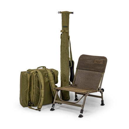 Korum Progress Roving Kit (Stoel+Rugtas+Quiver)