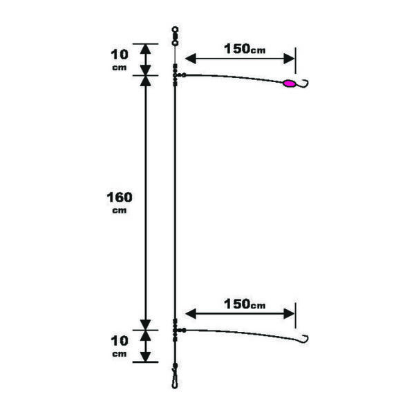 Sunset BDL Surfcasting RS Competition Special Sparidae Fluorocarbon Rig