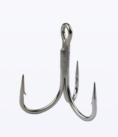 Mustad Jaw Lok 3x Strong Titan Steel Trebles