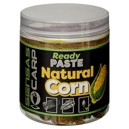 Sensas Ready Paste Natural Corn 250g Witvisdeeg