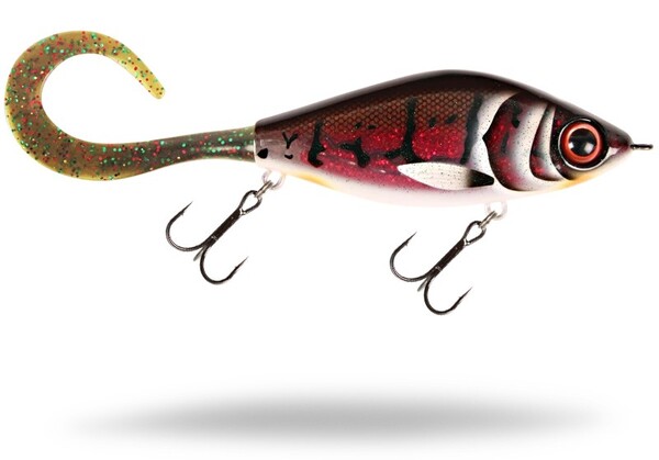 Strike Pro Guppie Jr. Jerkbait 11cm (70g) - Demon Bass - Mossgreen Glitter