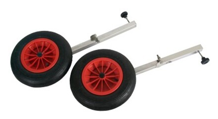 Allpa RVS Transportwielenset Voor Rubberboot