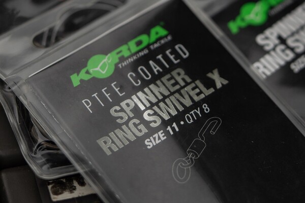 Korda PTFE Spinner Ring Swivel X Size 11 (10 Pieces)
