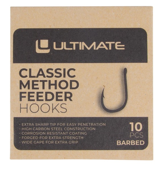 Ultimate Method Feeder Hooks Wide Gape (10 pieces)