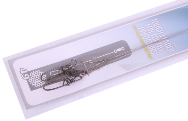 Mustad Wire Leader with Stay-Lock Snap, 7-strand or 49-strand - 49-Strand