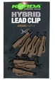 Clip plomb Korda Hybrid (8 pièces) - Gravel